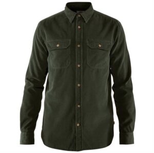 Fjällräven Ãvik Cord Shirt Mens, Deep Forest